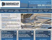 Tablet Screenshot of innovativemech.com